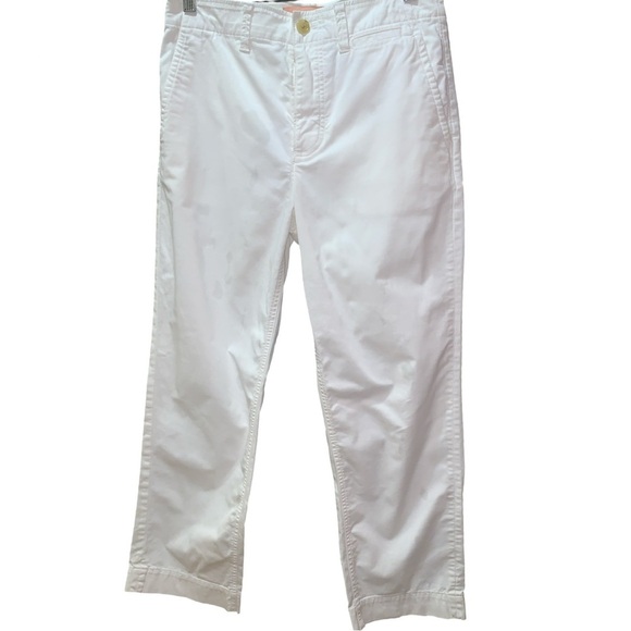 Everlane Pants - EVERLANE Lightweight Relaxed Chino Pants Womens 4 White Cotton Pockets Straight